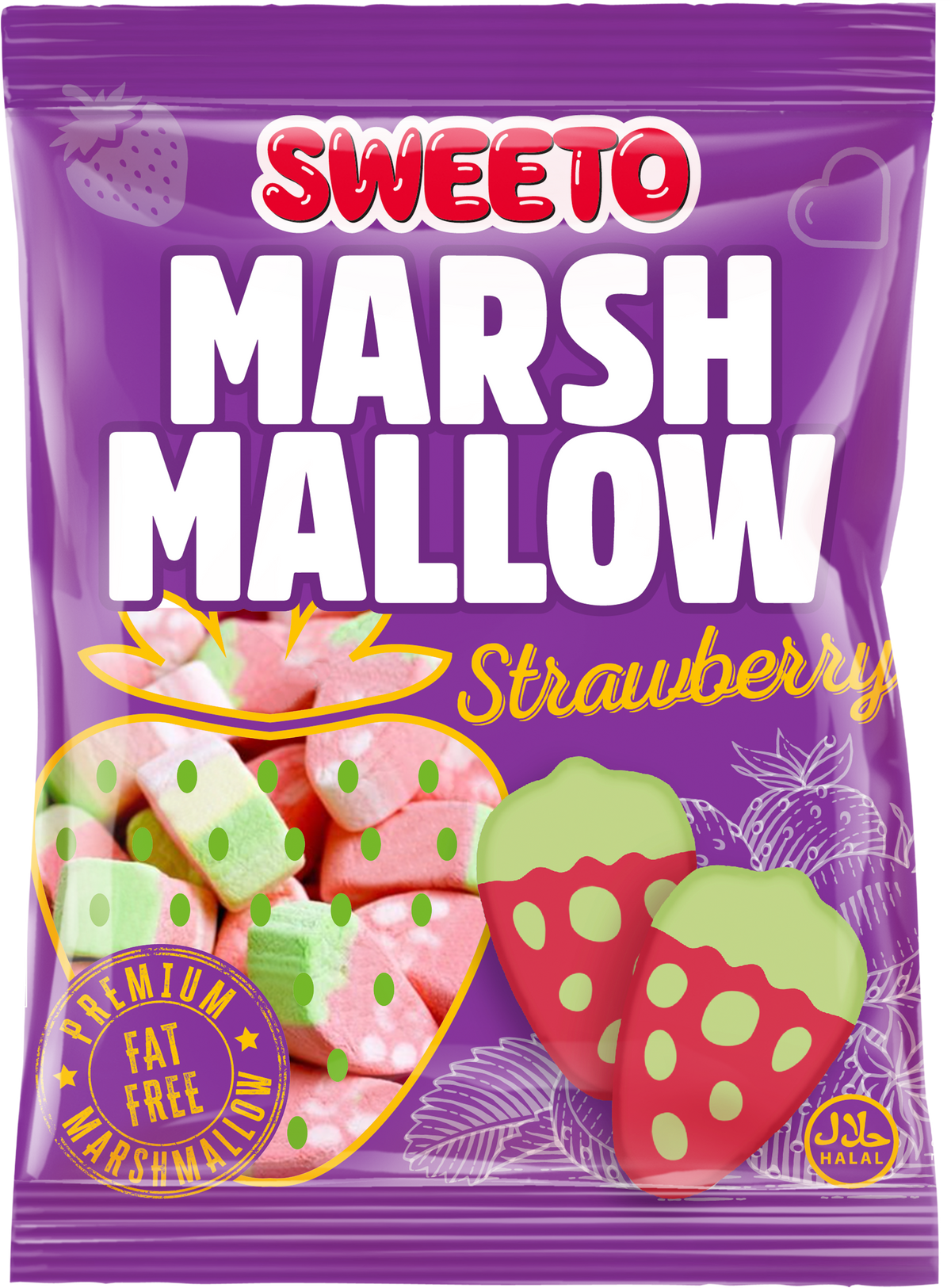 Sweeto Strawberry Marshmallows 140g
