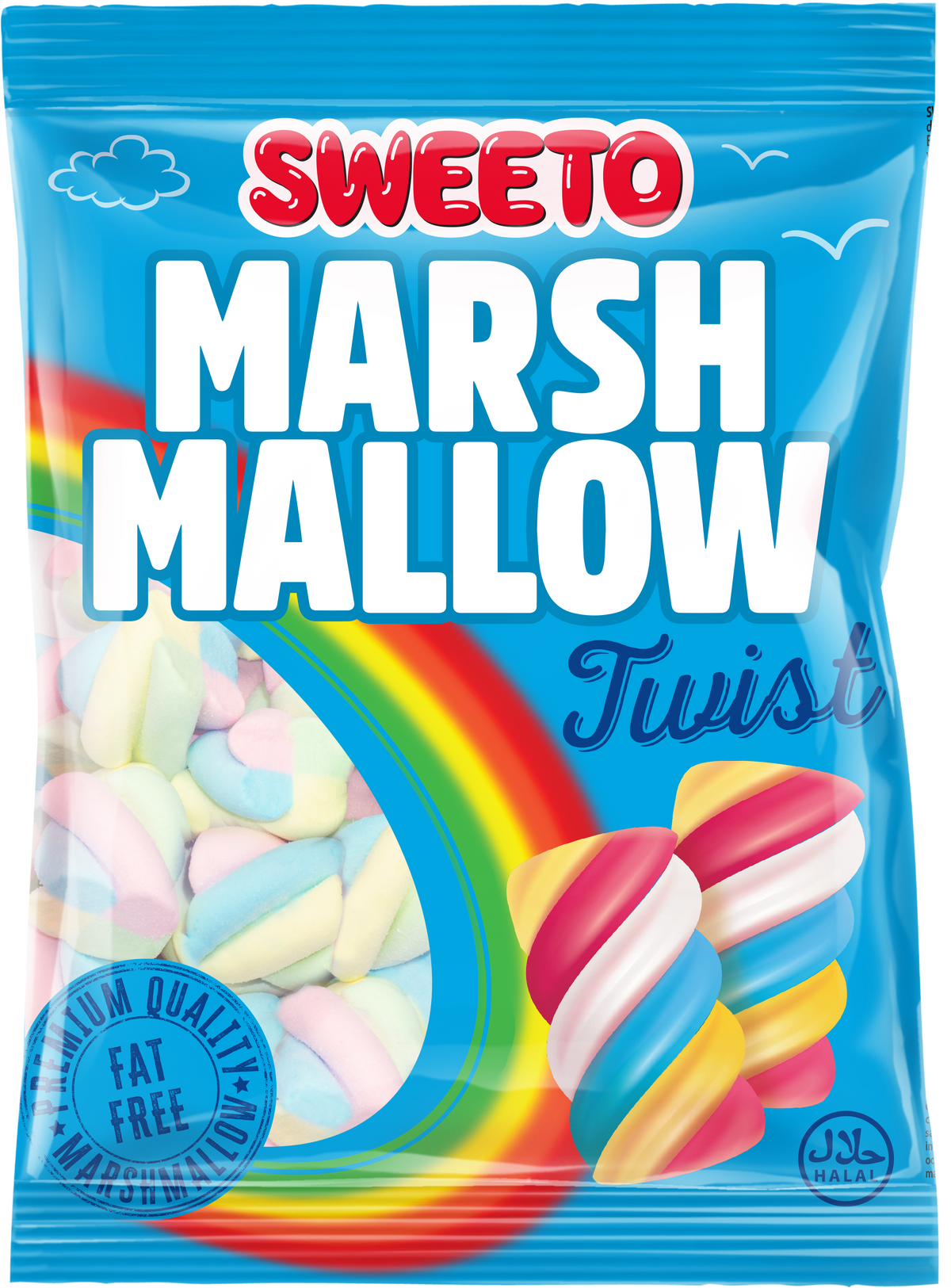 Sweeto Marshmallow Twister 140g