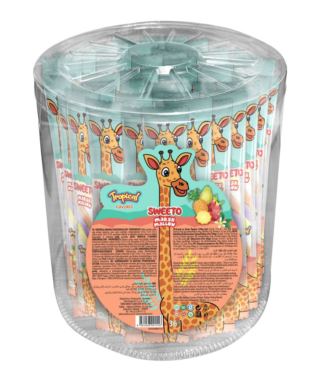 Sweeto Tropical Marshmallow Twister 20g