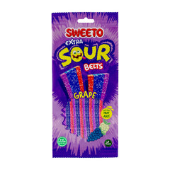 Sweeto Extra Sour Belts - Grape