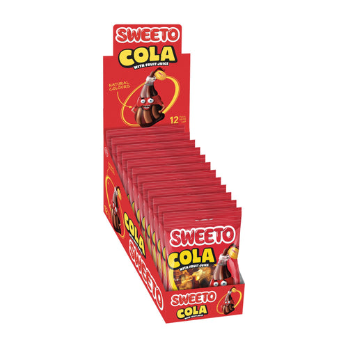 Sweeto Cola Jelly 80g, cola bottle gummies made with fruit juice