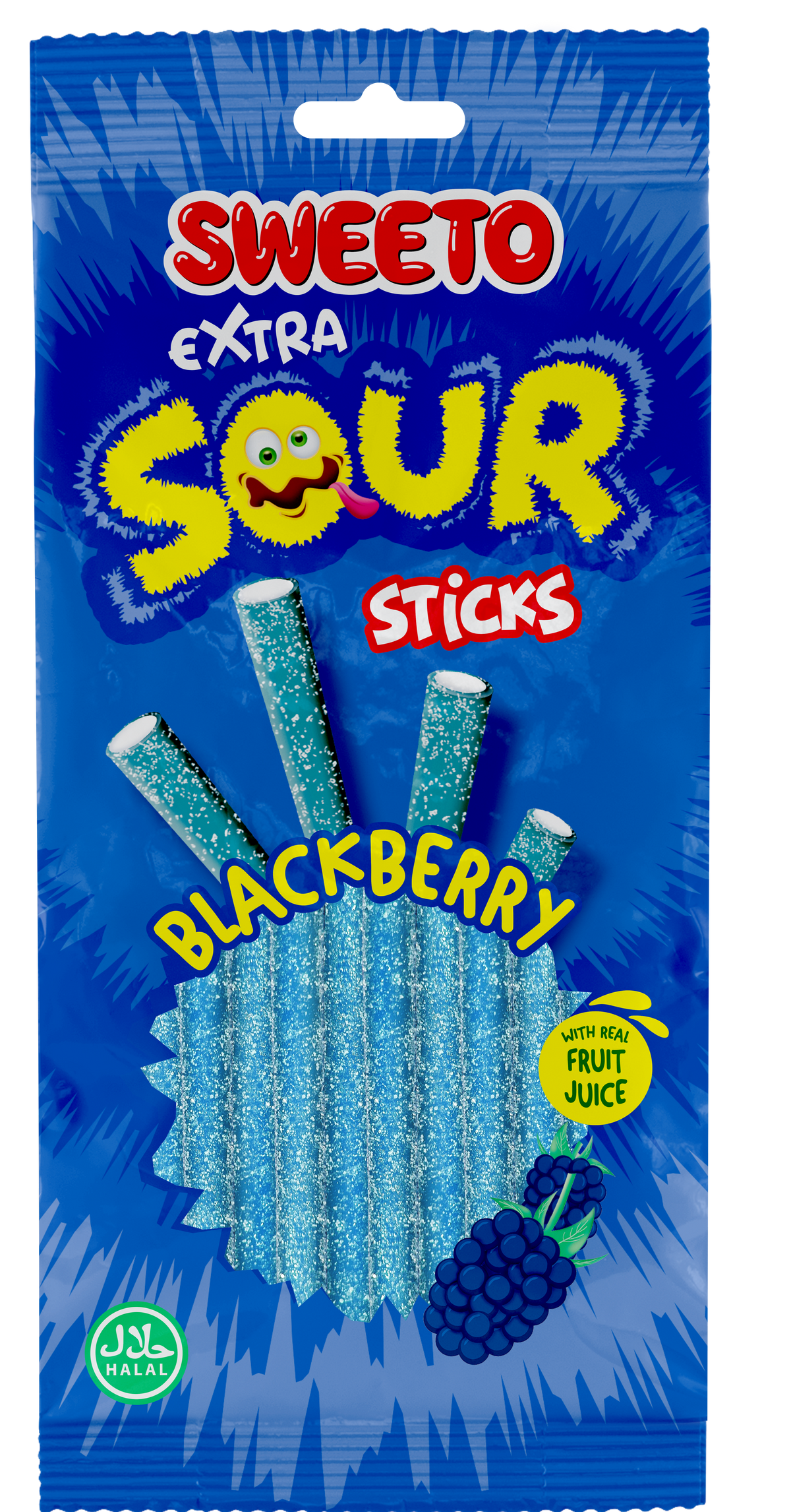 Sweeto Extra Sour Sticks - Blackberry