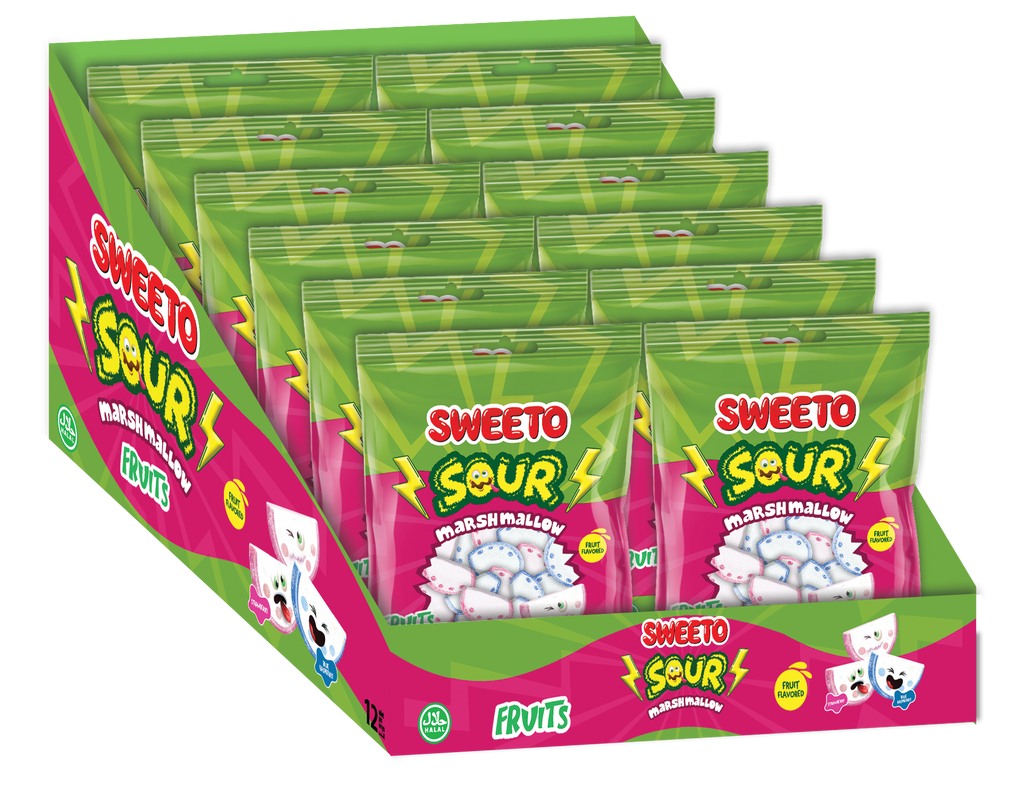 Sweeto Sour Fruit Marshmallows 100g