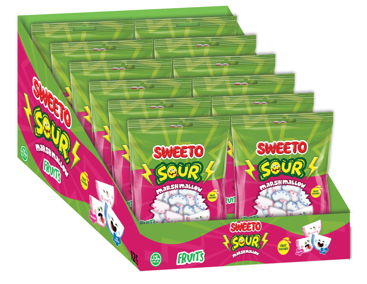 Sweeto Sour Fruit Marshmallows 100g
