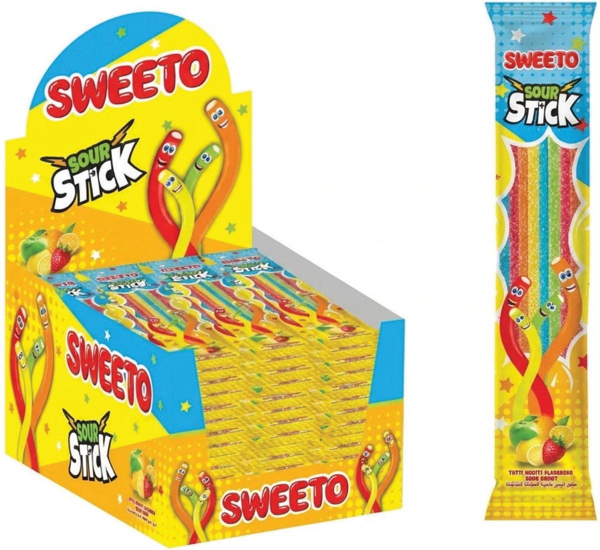 Sweeto Sour Stick Tutti Frutti Rainbow 30g
